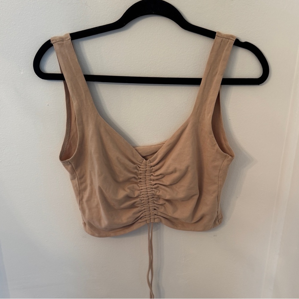 Beige crop top